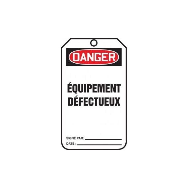 Accuform RP-Plastic, 3-1/4 in Width, 0.075 in Height, , 25 PK TCF014CTP - main